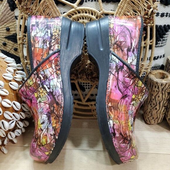 Sanita Womens 11-11.5/41 Professional Slip On Clogs Nurse Artistic Art Wear Boho - Picture 4 of 12
